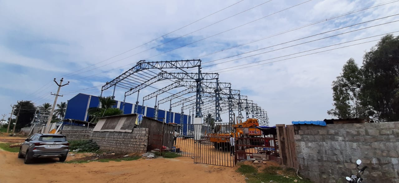 Galvanizing plant rafters